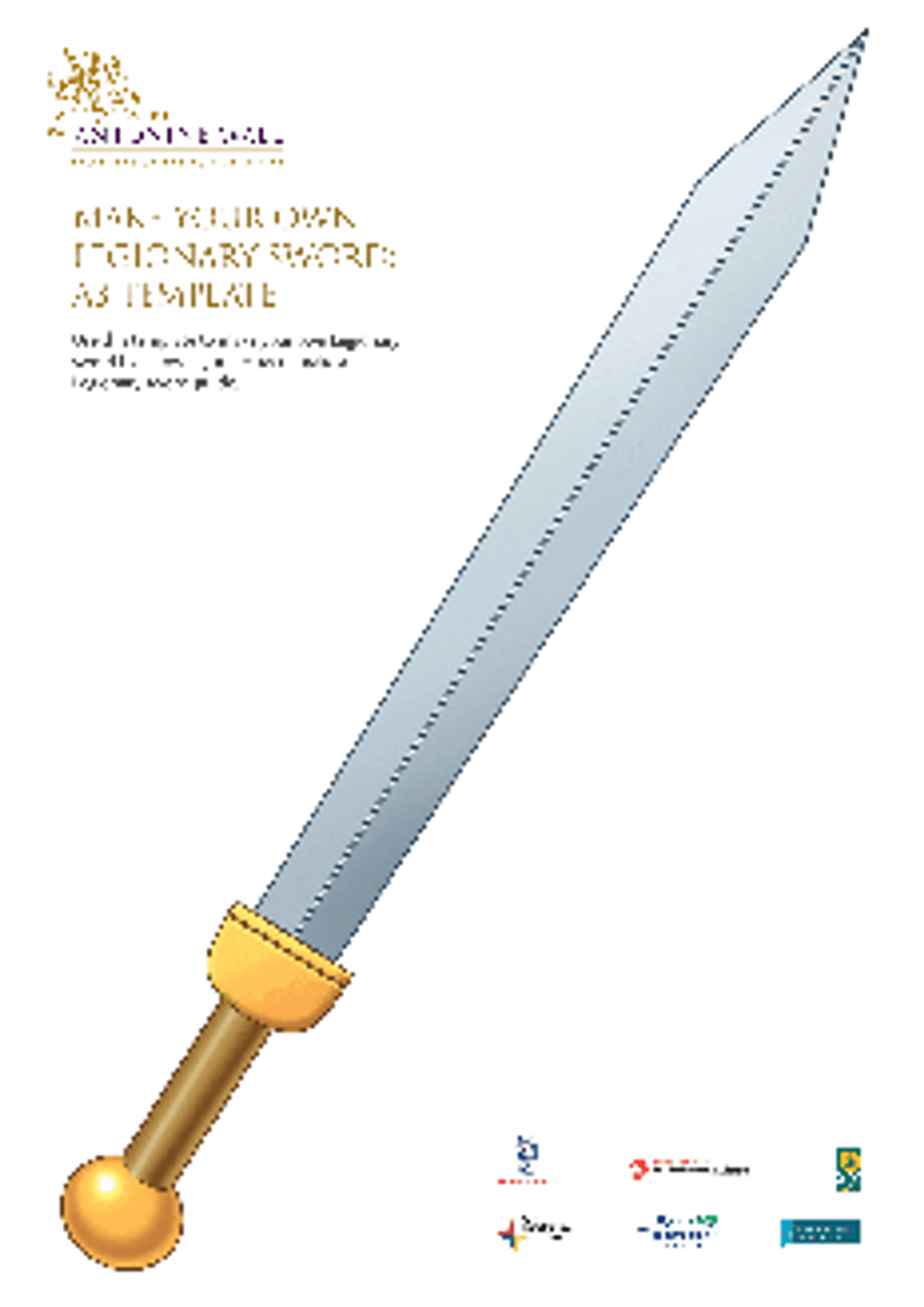 HS Make a sword A3 COLOUR template 1 HS Make a sword A3 COLOUR template 1